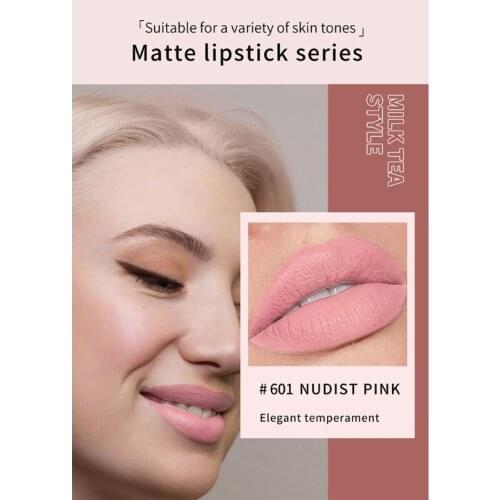 Q1QD 6 Colors Women Matte Lip Gloss Long Lasting Lipstick Cosmetic Waterproof Sexy Lipsticks Tool