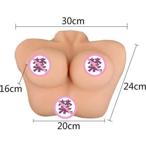 Half body female mannequin body solid silicone doll simulation breast male masturbation device breast adult products sex D226