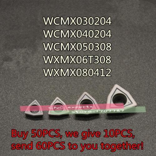 WCMX030204 WCMX040204 WCMX050308 WCMX06T308 WCMX080412*10pcs Milling Inserts ,WCMX Tungsten Carbide Inserts for U-drill