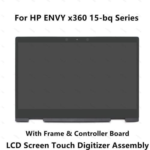 For HP ENVY 15-bq194nz 15-bq199nz 15-bq051sa 15-bq150sa 15-bq100nl 15-bq101nl 15-bq103nl LCD Display Screen Touch Glass Assembly