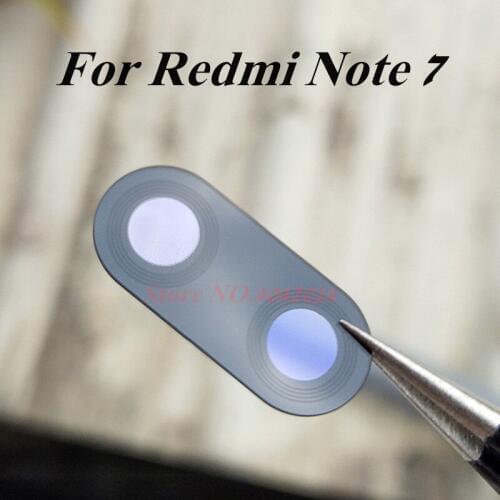 100pcs/Lot Original Rear Back Camera Glass Lens Cover For Xiaomi Redmi Note 7 Lens Replacement Repair Spare Parts With Stickers