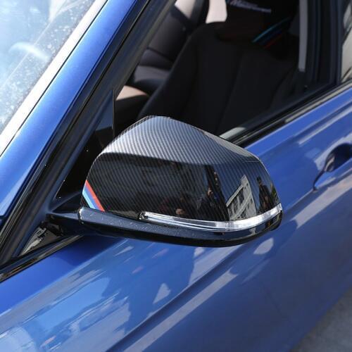 2pcs For BMW F20 F30 F31 F21 F22 F23 F32 F33 F34 F35 X1 E84 Car Rearview Mirror Cover 1 2 3 4 series Side Wing Mirror Cap Parts