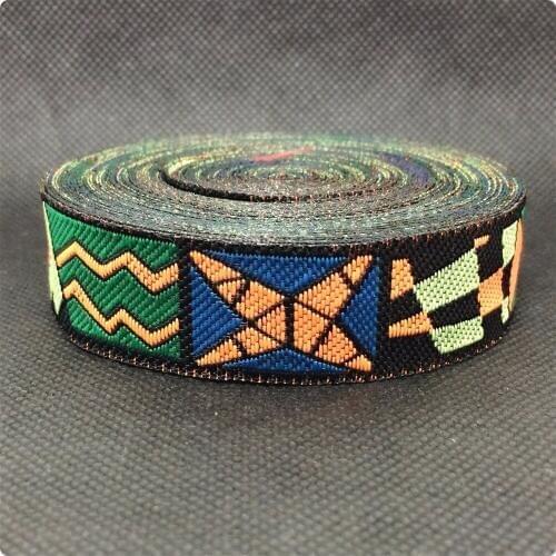 3/4" 20mm 10yards/set Geometric color rubiks cube Woven Jacquard ribbon grosgrain ribbon hair bow DIY handmade OEM TK15090407