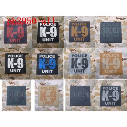 3D PVC Patch POLICE K-9 UNIT BEAR CLAW K-9 DOG Morale of tactical military Rubber patch