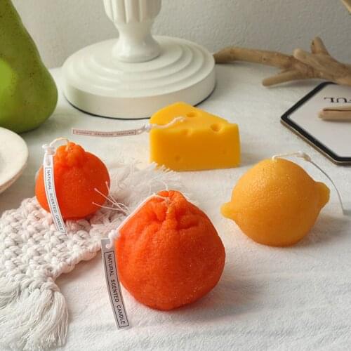 Fruit Shaped Scented Candle Natural Long Lasting Tealight Aromatic Candles