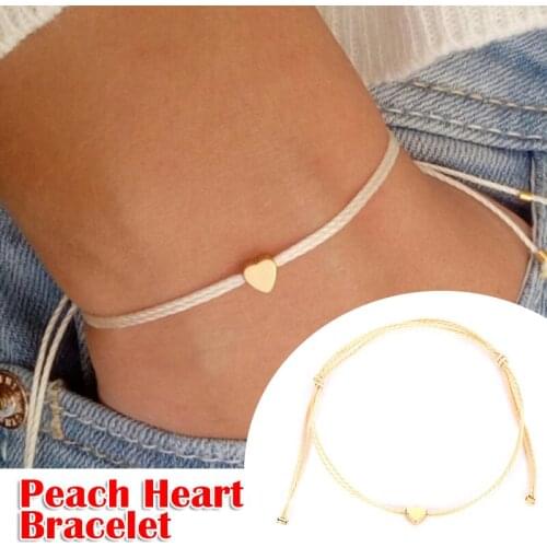 Bracelet Chain Simple Jewelry Love Heart Shape Decoration for Women Lady Girl NYZ Shop AA