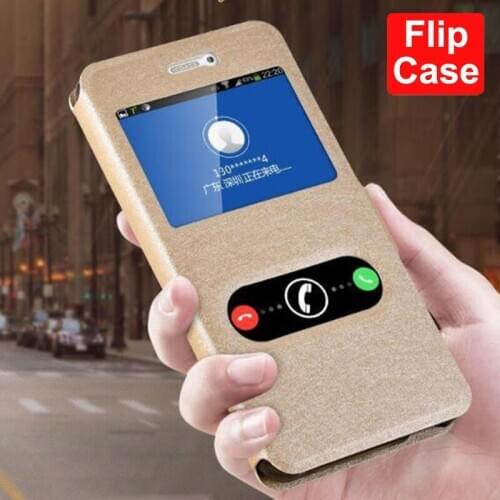 Open window Cover For Gionee F100 F103 F106 case F100L F100A F103S F103L PU Leather Phone Cases For Gionee GN5005 Flip case