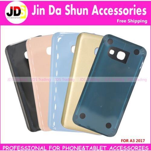 DHL For Samsung Galaxy A3 2017 SM-A320F A3200 Back Housing Battery Door Cover Rear Phone Case with LOGO+Adhesive Gule+IMEI Code