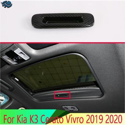 For Kia K3 Cerato Vivro 2019 2020 Car Accessories Carbon Fiber Style Special scuttle shake Scuttle shake handshandle decorative
