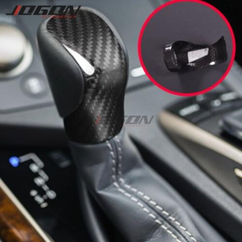 Carbon Fiber Shift Knob Upgrade Cap Cover Trim For Lexus NX RX NX200t NX300h F-Sport RX200t RX350 RX450h
