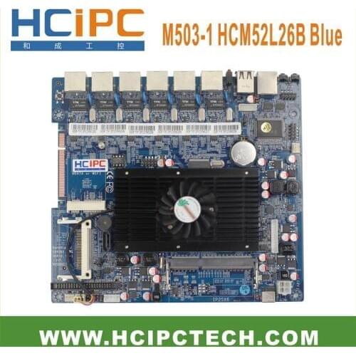 HCiPC M503-1 LAN-HCM52L26B,Multi lan AtomD525 6LAN Motherboard,Mini ITX Motherboard,Firewall motherboard,Firewall Server,Router
