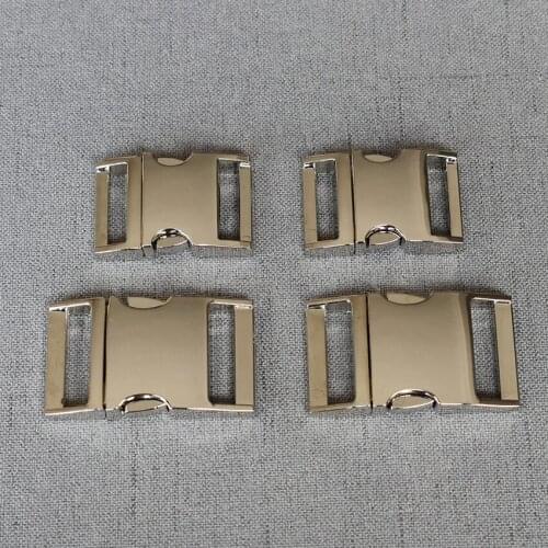 20 Pcs/Lot 20 mm/25 mm Metal Quick Side Release Buckles Durable Hardware For Paracord Security Lock Puppy Cat Collars Diy Parts