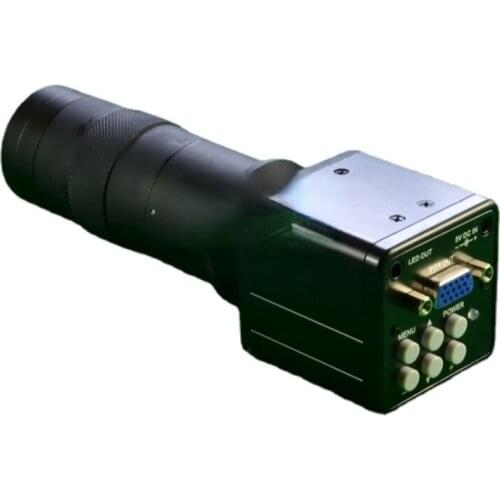 Microscope Camera HD 2 Million Pixels VGA Industrial Camera plus 100 Times Magnifying Glass Cross Curve
