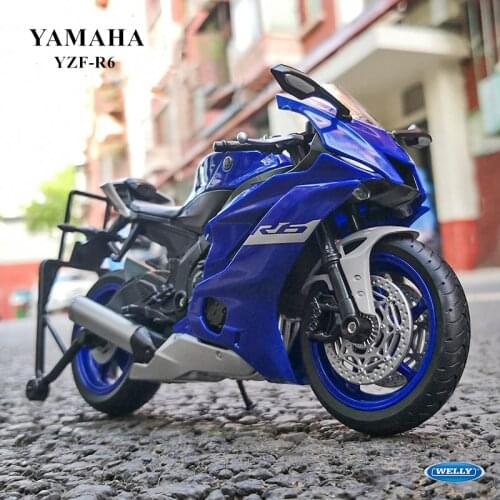 WELLY 1:12 YAMAHA 2020 YZF-R6 factory version static die-casting vehicle collection motorcycle model toy