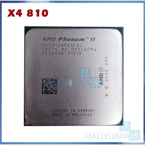 AMD Phenom II X4 810(2.6GHz/4MB /4 cores/Socket AM3/938-pin)HDX810WFK4FGI Desktop CPU