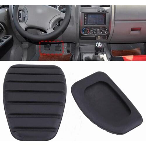 Car Clutch and Brake Pedal Rubber Pad Cover For Renault Megane Laguna Clio Kango Scenic CCY (Black) A30