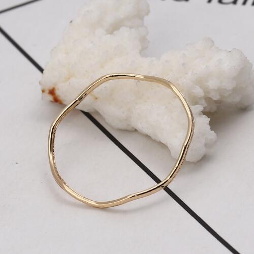 DoreenBeads Zinc Based Alloy Connectors Circle Ring Wave Gold Silver Color Jewelry Accessories 30mm(1 1/8") Dia, 10 PCs