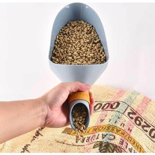 Coffee Dispensing Dustpan Raw Bean Scoop Studio Baking Cooked Bean Scoop Roasters Sharp Weapon Large Capacity Sugar Flour Scoop