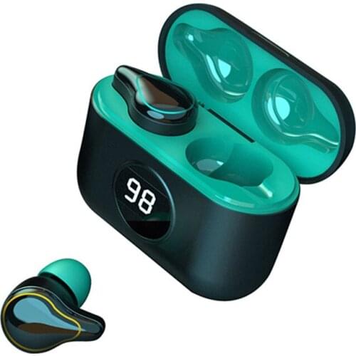 TWS Bluetooth True Wireless Stereo Headphones Earphone Dynamic in-ear Mini BT Headset with Charging Case Music Earbuds