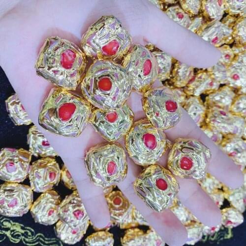 Jewelry Accessories Beads Coral Beads Connector For DIY Making Plated Process Straight hole Wholesale Beads 10pcs Red