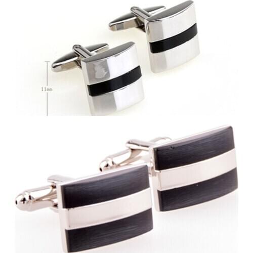 10pairs/lot Black Onyx Cufflinks Arch Shape Opal Cuff Links Business Style Wedding Gif Mens Jewerly Wholesale