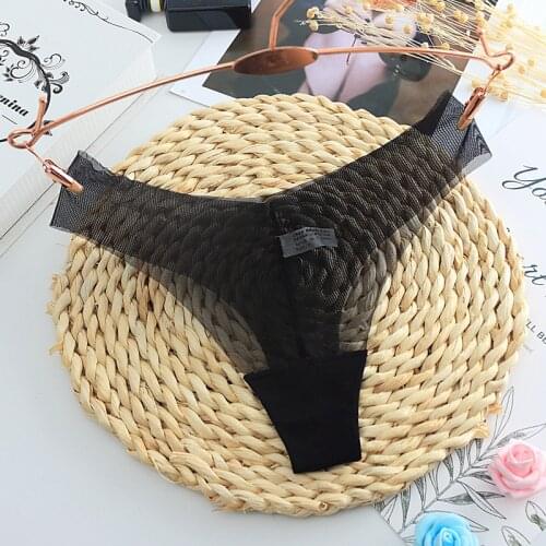 Newest Sexy Panties women Underwear Super transparent Seamless Thong Woman g String Lace Underwear Female Briefs Panties 8Colour
