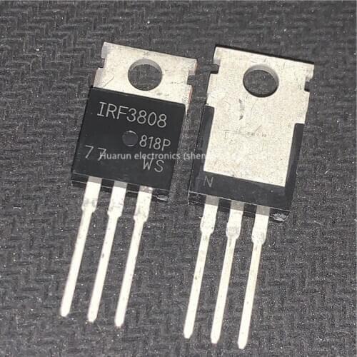 10pcs/lot IRF3808 field effect 75V140A TO220 NPN transistor