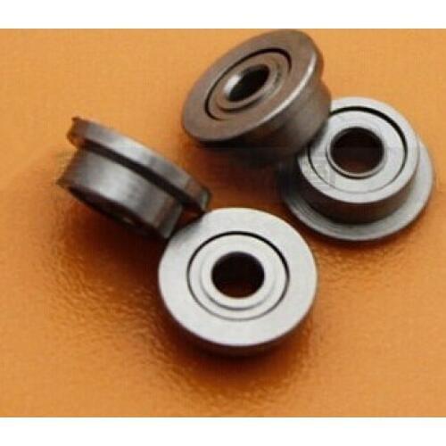 100pcs flanged bearing MF74ZZ 4x7x2.5 mm MF74 -2Z miniature flange deep groove ball bearings 4mm*7mm*2.5mm