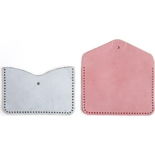 2Pcs/Set Random Color Opened DIY Leather Goods Manual Card Package Fog Wax Package Wallet Mist Wax Tanned Wallet Genuine Leather