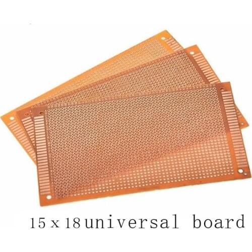 5pcs 9x15 9*15cm Single Side Prototype PCB Universal Board Experimental Bakelite Copper Plate Circuirt Board yellow
