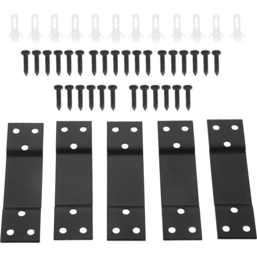 5pcs Wall Hangers Hanging Hook Black/Silver Stainless Steel Ceramic Tile Board Display Buckle U-shaped Support