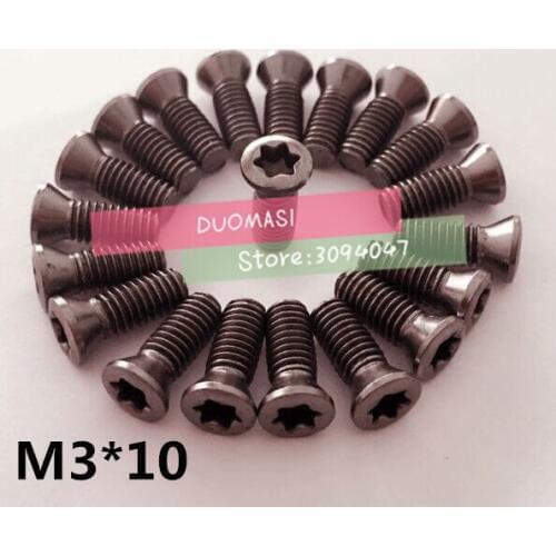 50pcs M3.0*10mm CNC lathe tool spare screws Torx screws