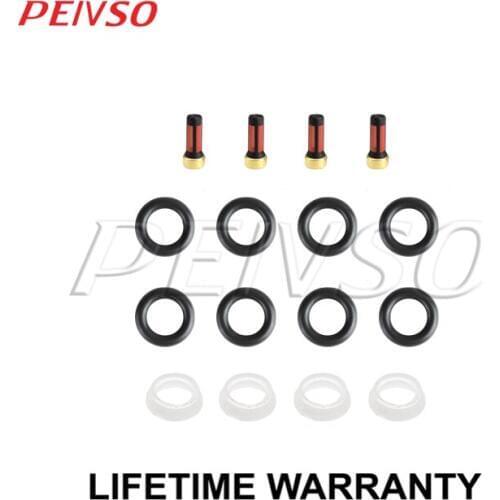For Hyundai I4 Fuel Injector Service Kit O-rings Seals Filters Caps