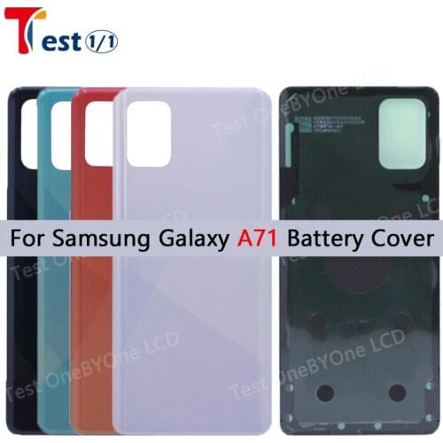 For SAMSUNG Galaxy A71 Back Battery Cover Door Rear Glass Housing Case For SAMSUNG A71 A715F/DS, SM-A715F/DSN ; SM-A715F/DSM