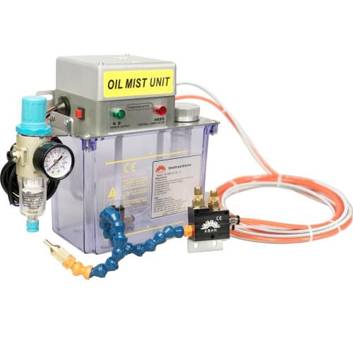 Electric metalworking coolant pump oil mist BPV sprayer metal cutting cooling CNC engraving router cooler PLC control 2L COMPACT