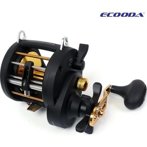 Special Offer!!ECOODA EOM 50R/L Ocean Boat Fishing Wheel 13kg Drag Power Jigging fishing Reel 6+1 Bearings Deep Sea Fishing Reel