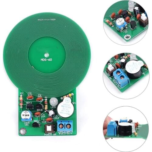 IS DIY Kit Metal Detector Kit Electronic Kit DC 3V-5V 60mm Non-contact Sensor Board Module DIY Electronic Part Metal Detector