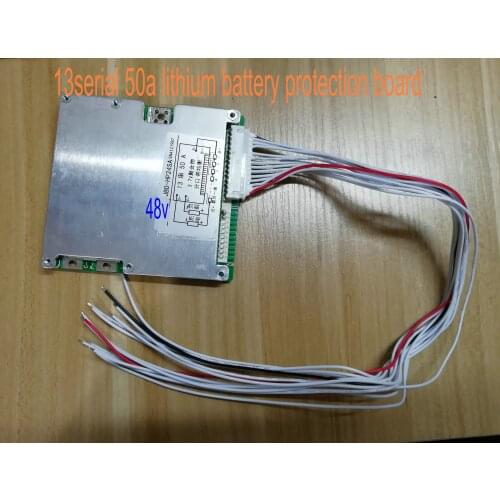 Lithium Iron Phosphate Battery 48v Battery Protection Board BMS 13serials 3.7V/3.6V 40A50A For Electric Bike Scooter Tricycle