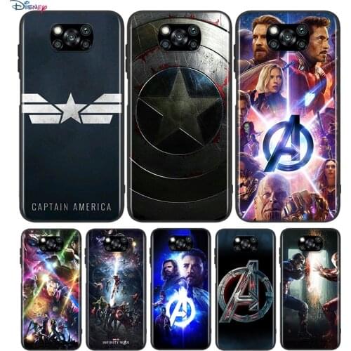 Avengers Captain America For Xiaomi Poco X3 NFC M2 X2 F2 F3 C3 M3 F1 Pro Mi Play Mix 3 A3 A2 A1 6 Lite Soft Phone Case