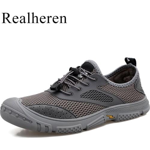 Spring Summer Men Mesh Trekking Shoes Breathable Outdoor Casual Tracking Trecking New 2021