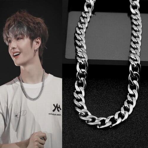 WOWTIGER high quality stainless steel Punk men necklace Waterproof wear-resistant necklace for women accessories gift wholesale