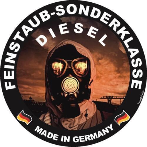 Fine dust sticker Special badge DIESEL Environmental sticker Euro 4 6 foil