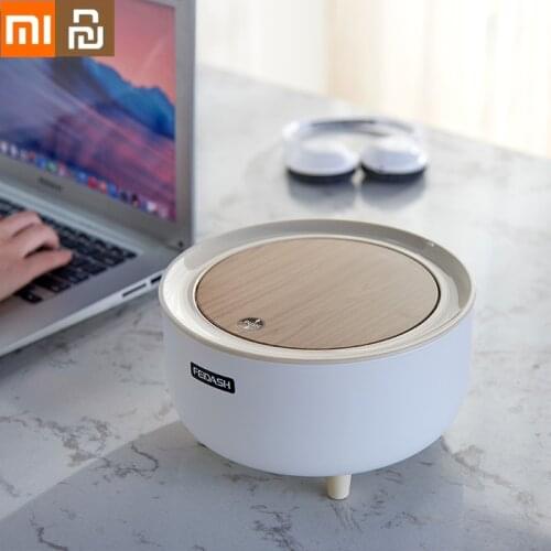 Xiaomi Youpin Desktop Waste Box Bin Press Garbage Basket Home Trash Can Office Supplies Dustbins Sundries Bedside Trash Can
