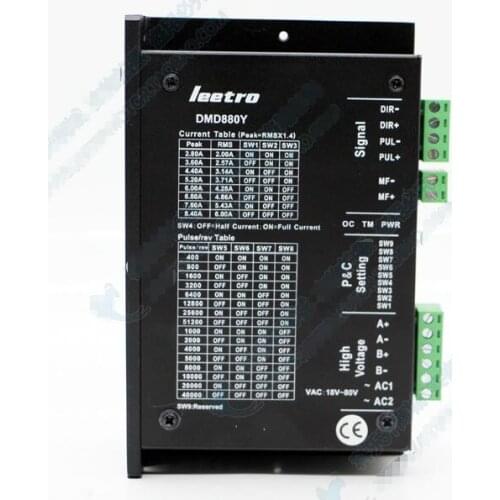 Original leetro DMD880Y instead of old model DMD808A driver can match 60/86 step motor