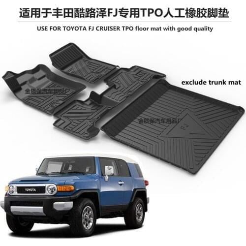 Use for TOYOTA FJ cruiser custom car All-Weather TPO Floor foot Mat Full Set Trim to Fit For FJ cruiser waterproof floor mat