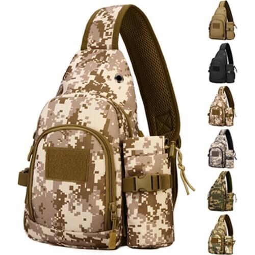 Tactical Chest Bag Men Canvas Sling Military Travel Hiking Riding Shoulder kettle bags High Qualiyt Waterproof Messenger Pack