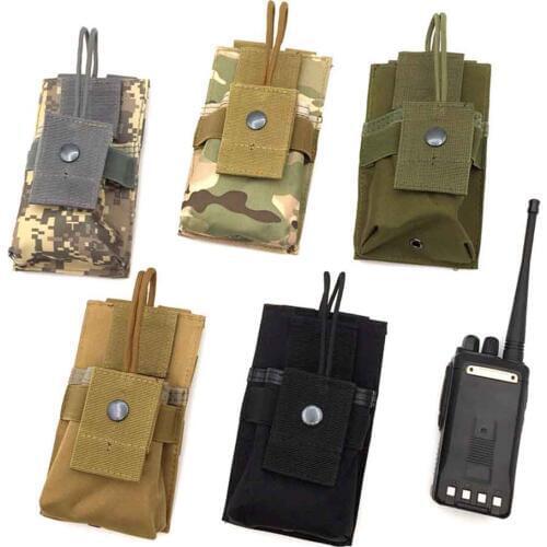 Molle Tactical Walkie Talkie Bag Military Waist Radio Pouches M4 Magazine EDC Bag for Outdoor Hunting Accessories