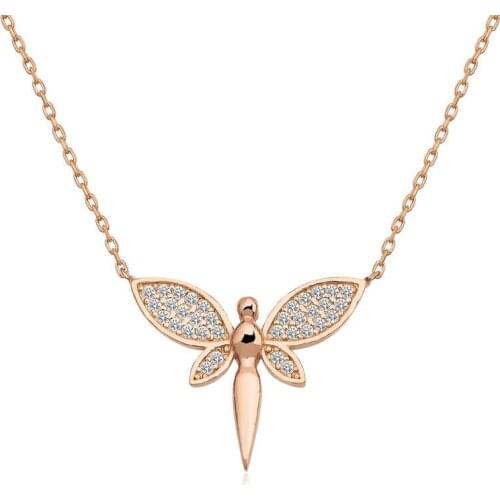Tevuli 925 Sterling Silver Dragonfly Women Necklace