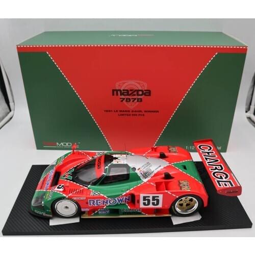 TSM 1:12 Scale MAZDA 787B #55 LE MANS 24Hrs WINNER LTD 999 1991 TSM 151201 RESIN Car Models Collection Gifts
