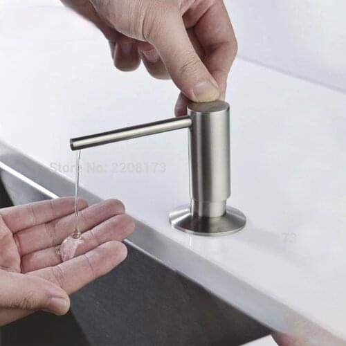 Built In Solid Brass Bronze Soap Dispenser Smesiteli Design Easy Installation - Well Built and Brushed Nickel ORB Sturdy